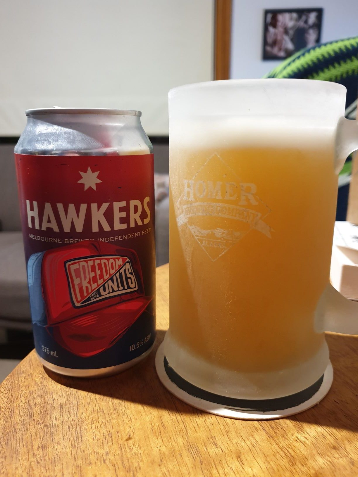 Freedom Units Triple NEIPA by Hawkers Beer