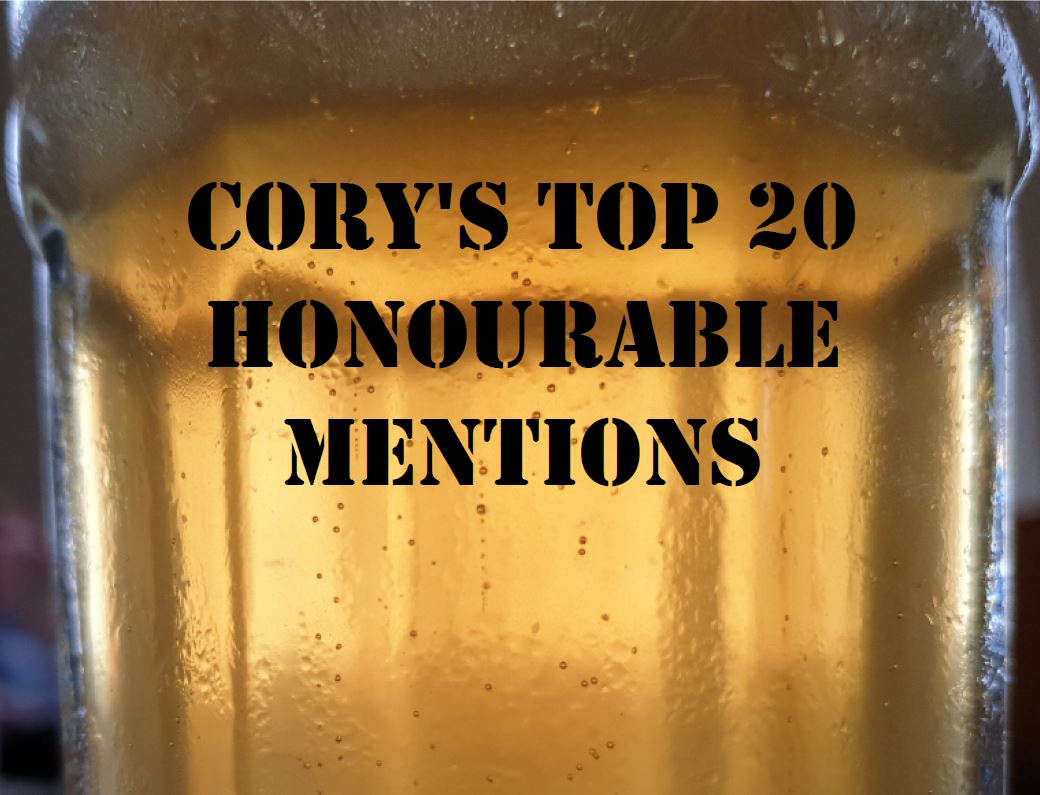 Cory’s Top 20 – Honourable Mentions