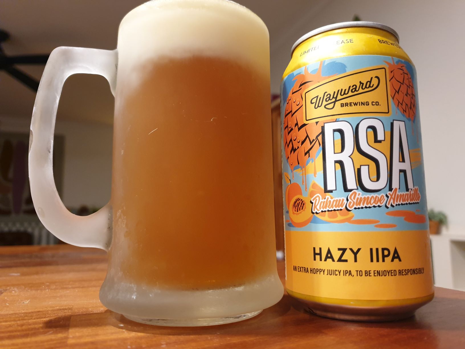 RSA Hazy IIPA by Wayward Brewing