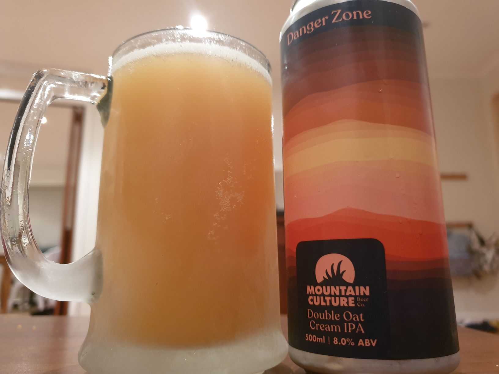 Danger Zone Double Oat Cream IPA by Mountain Culture Beer Co